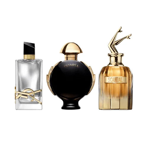 Combo 3 Miniaturas - Libre L'Absolu Platine + Olympéa Rabanne + Scandal Absolu