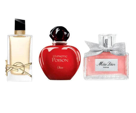 Combo 3 Miniaturas - Libre Yves Saint Laurent + Hypnotic Poison Dior + Miss Dior