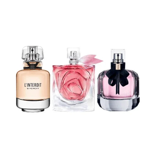 Combo 3 Miniaturas - Linterdit parfum + La Vie Est Belle Rose Extraordinaire + Moon Paris