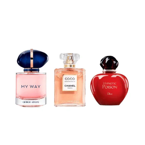 Combo 3 Miniaturas - My Way Giorgio Armani  + Coco Mademoiselle + Hypnotic Poison Dior