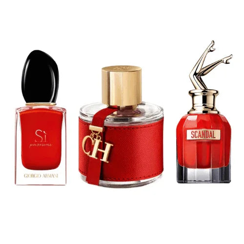 Combo 3 Miniaturas - Sì Passione + CH Carolina Herrera + Scandal Le Parfum