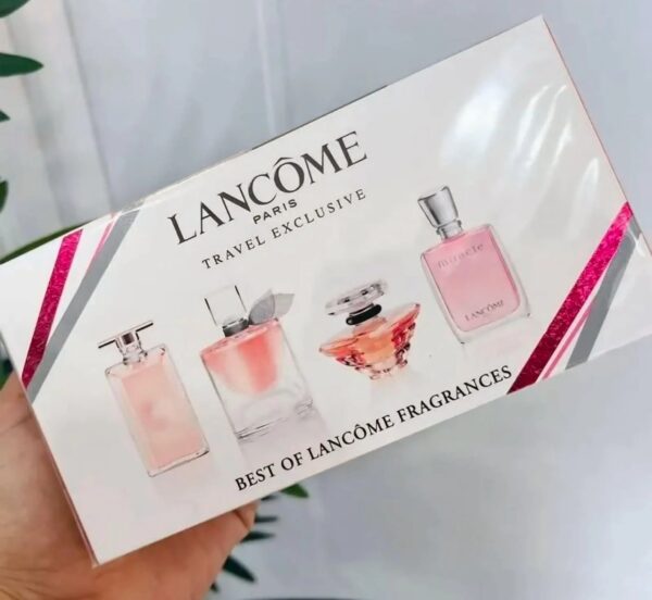 Lancome paris fragrâncias femininas, kit de 4 miniaturas.