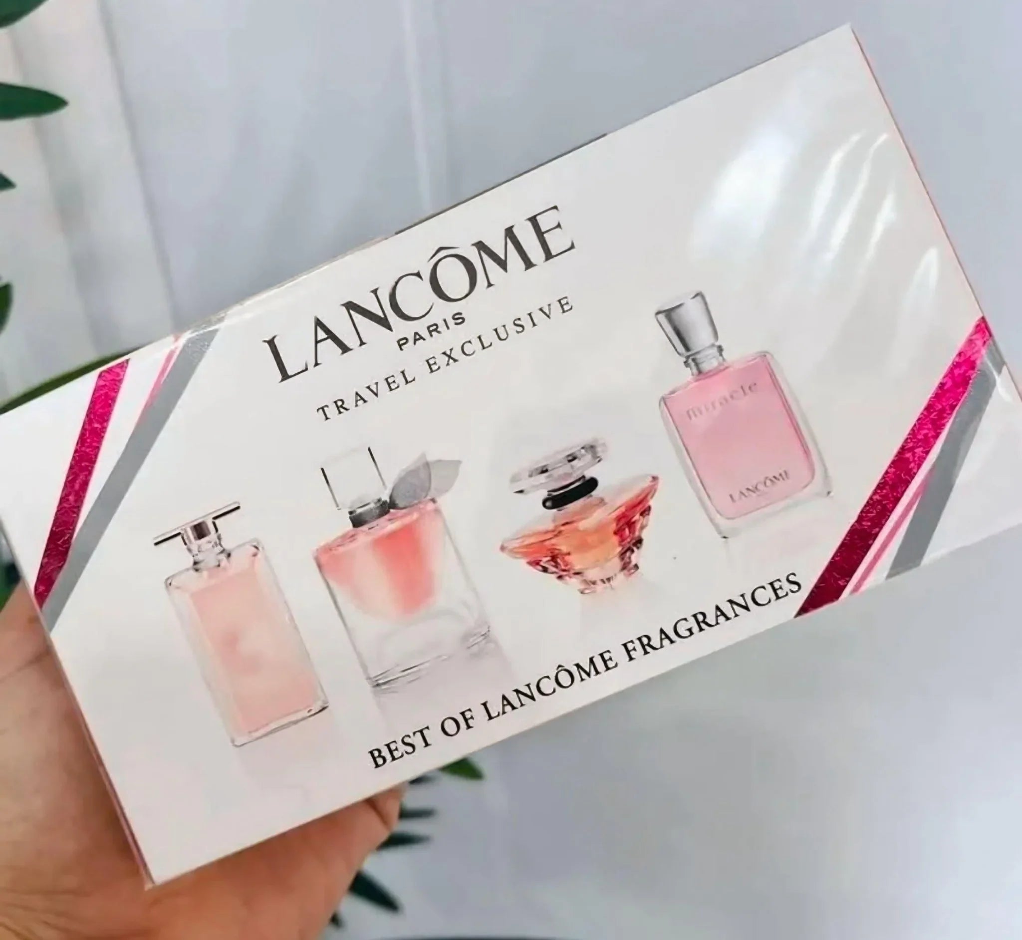 Lancome paris fragrâncias femininas, kit de 4 miniaturas.