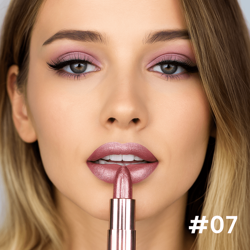 Velvet Glow Lipstick Shine - Brilho Sofisticado e Cor Intensa Que Valoriza Seus Lábios. - Imagem 4