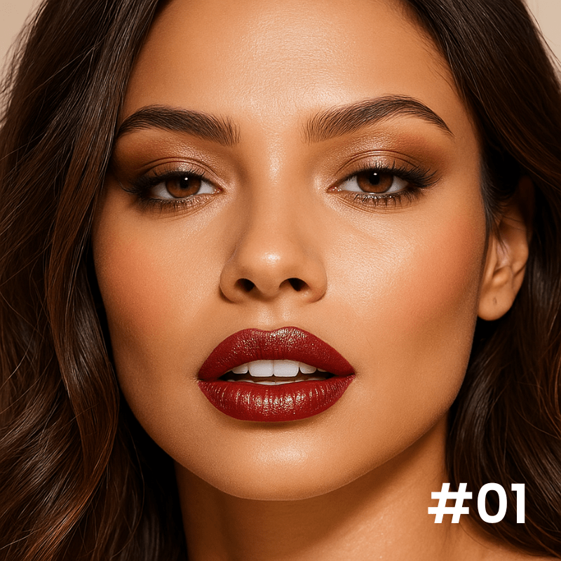 Velvet Glow Lipstick Shine - Brilho Sofisticado e Cor Intensa Que Valoriza Seus Lábios. - Imagem 2
