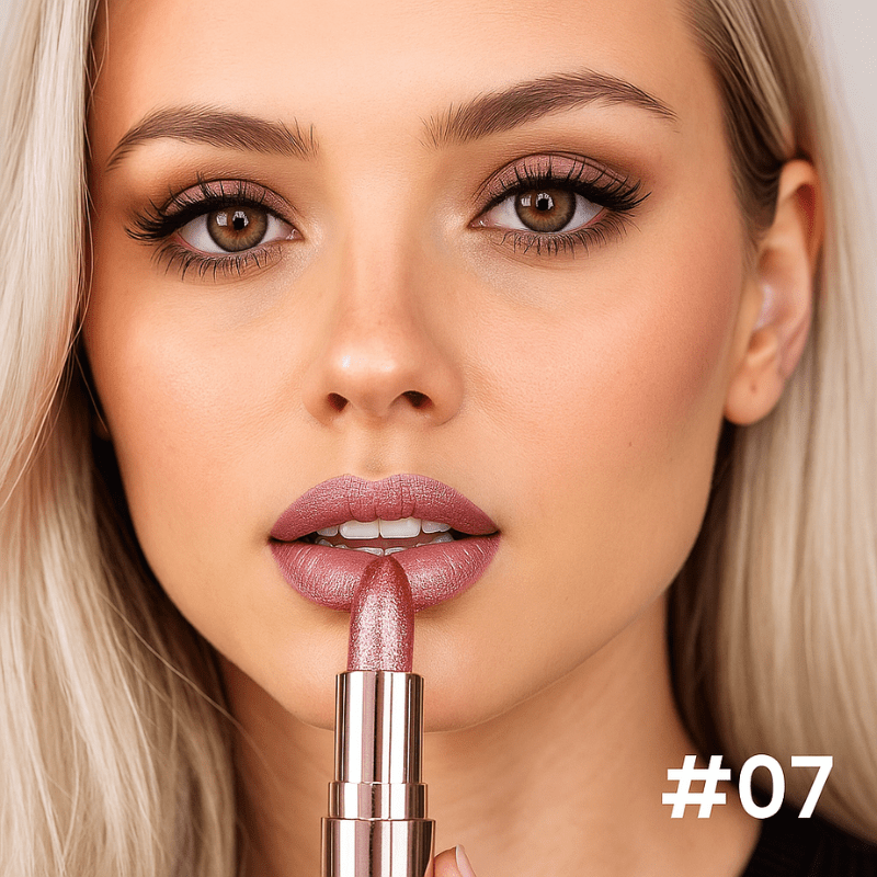 Velvet Glow Lipstick Shine - Brilho Sofisticado e Cor Intensa Que Valoriza Seus Lábios. - Imagem 5